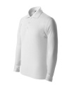 MALFINI Pique Polo LS – laste polosärk, valge