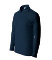 MALFINI Pique Polo LS – laste polosärk, tumesinine