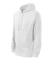 MALFINI Trendy Zipper – meeste dressipluus, valge