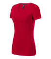 MALFINI Premium Action V-neck – naiste T-särk, Formula punane
