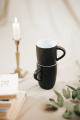 KOPP Anna 25 cl – kruus, matt must/valge