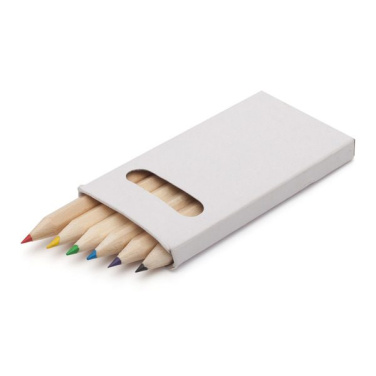 Värvipliiatsite komplekt 9 cm, valge, tootepilt (4)