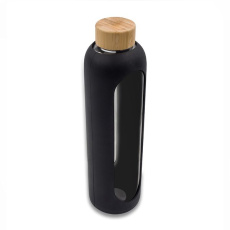 1100 ml Richmondi boorsilikaatklaasist pudel, must