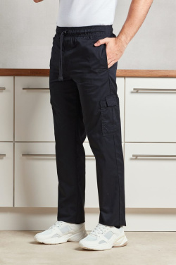 Premier ESSENTIAL CHEF'S CARGO POCKET PÜKSID, must, 3XL, tootepilt (2)
