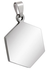 Ripats kuusnurk suur terasest 24 × 31mm