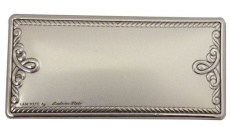 Ristkülikukujuline kaunistatud embleem - 47 × 22 mm