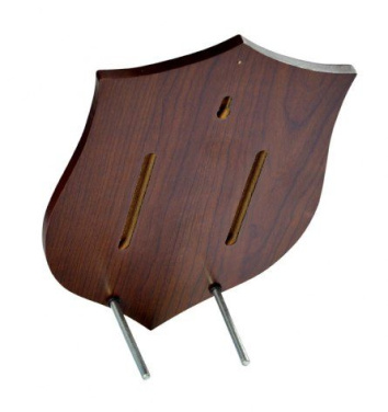 Pähklipuuviimistlusega MDF-autahvel, 190 × 260 × 15 mm, tootepilt (2)