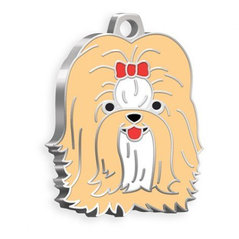 Koera nimesilt valge shihtzu kreemjas, tootepilt (1)