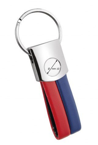 Portachiavi calcio PU rosso/blu c/incavo, tootepilt (1)
