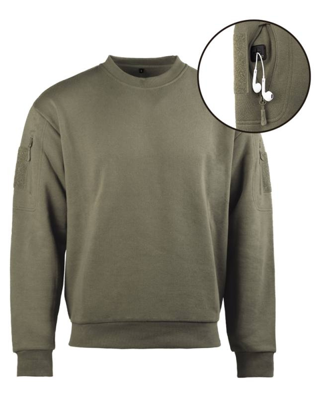 Taktikaline dressipluus ümara kaelusega Ranger Green – Mil-Tec