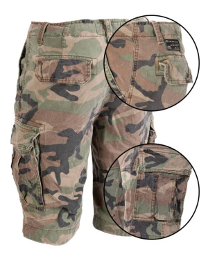 US Vintage lühikesed püksid, eelpesu, Woodland – Mil-Tec (2)