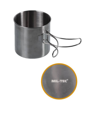 Roostevabast terasest joogikruus, 800 ml (traadist käepidemed) – Mil-Tec (2)