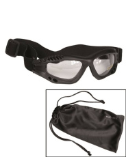 Commando kaitseprillid Air Pro mustad ja läbipaistvad