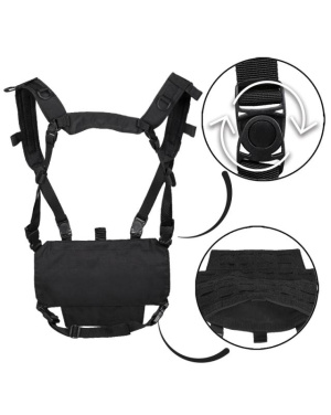 Kerge taktikaline rinnavest, must - Mil-Tec (2)