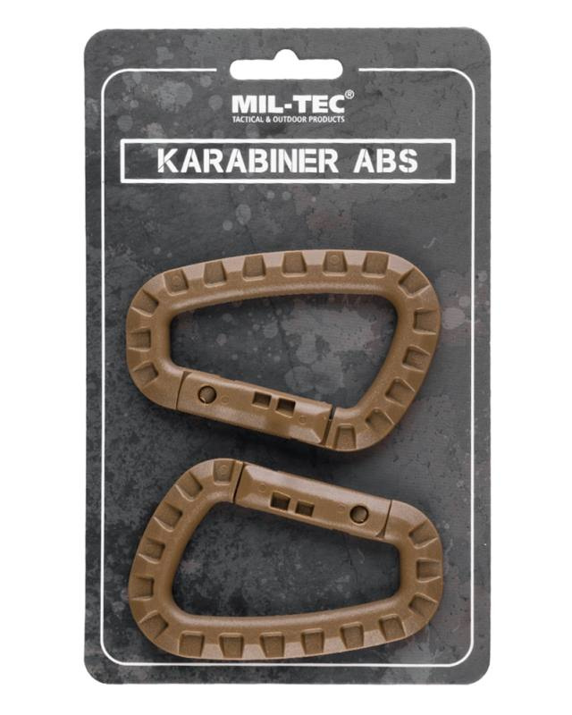 ABS-karabiin (2 tk blisterpakendis), Coyote – Mil-Tec (1)