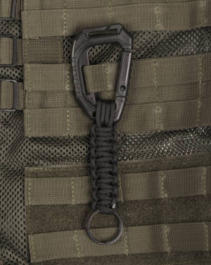 Paracord-võtmehoidja karabiiniga, must – Mil-Tec (2)