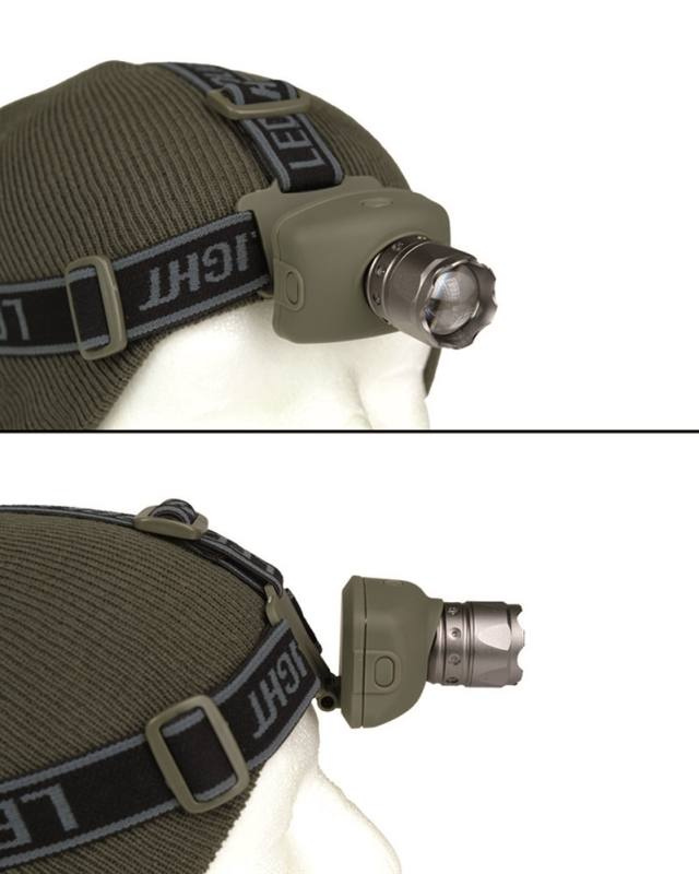 Suumi ja 3 W Cree LEDiga pealamp - Mil-Tec