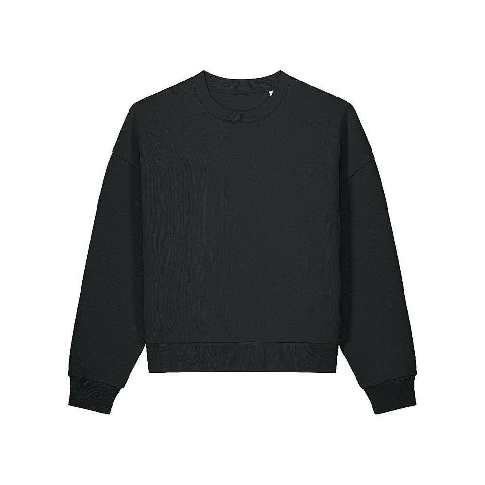 Stanley/Stella Former unisex ümara kaelusega pusa – must, XXS (1)