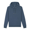 Stanley/Stella Sider unisex kapuutsiga pusa, 300 g/m², sinakashall (Dark Heather Blue)
