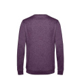 B&C WU01W ümara kaelusega pusa, lilla melanž (Heather Purple)