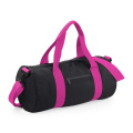 BagBase BG140 spordikott, must / fuksiaroosa