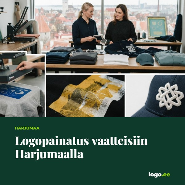 Logopainatus vaatteisiin Harjumaalla: DTF, silkkipaino vai brodeeraus?