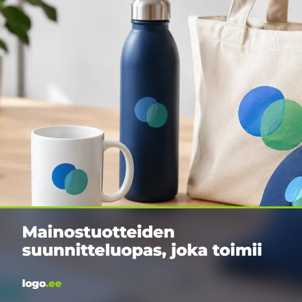 Mainostuotteiden suunnitteluopas, joka toimii
