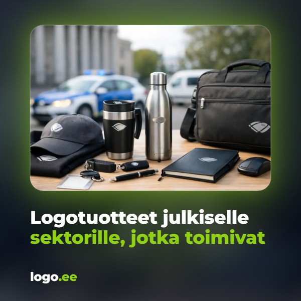 Logotuotteet julkiselle sektorille, jotka toimivat