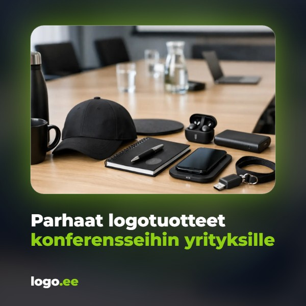 Parhaat logotuotteet konferensseihin yrityksille