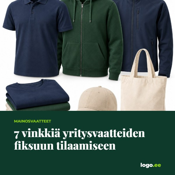 7 vinkkiä yritysvaatteiden fiksuun tilaamiseen