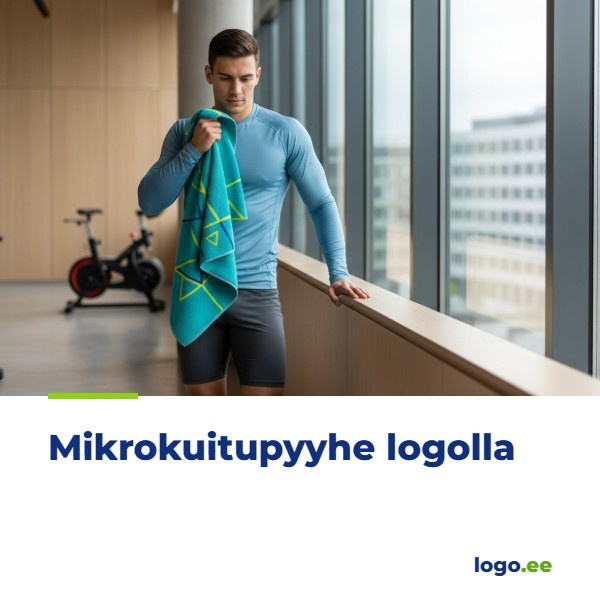 Mikrokuitupyyhe logolla: käytännöllinen mainoslahja