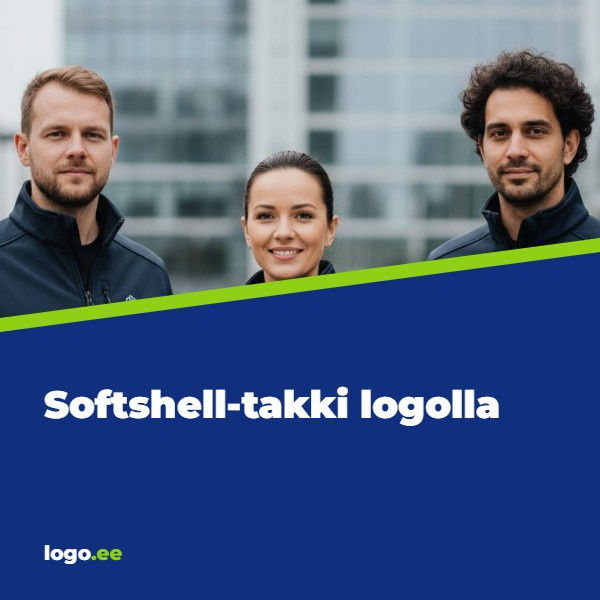Softshell-takki logolla: logotuote, jota tiimi todella käyttää