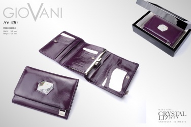 Logotrade mainoslahja tuotekuva: Naiste rahakott suure Swarovski kristalliga AV 130