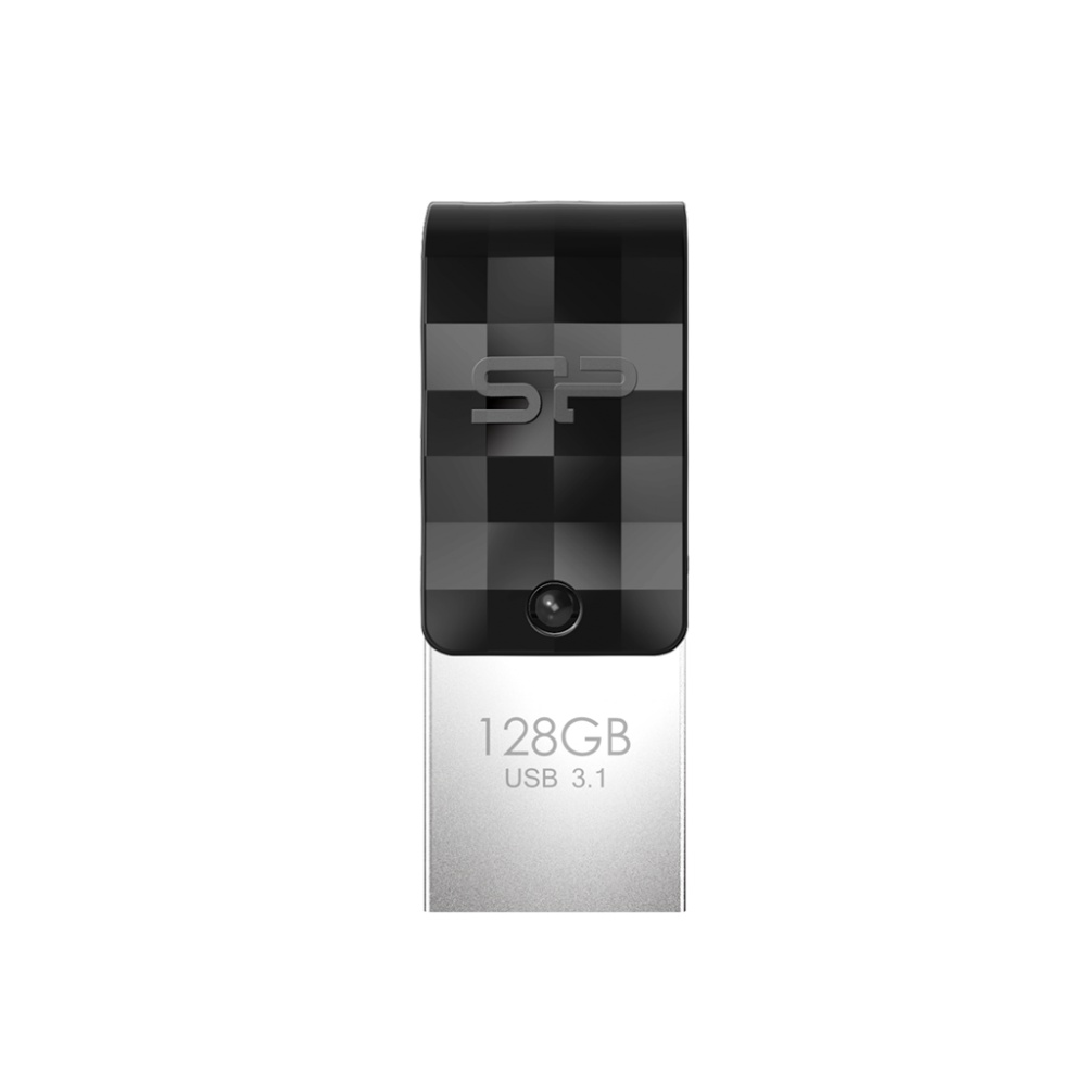 Logo trade liikelahja mainoslahja tuotekuva: Mälupulk Silicon Power Mobile C31 128 GB, must
