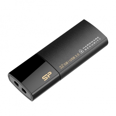 Logotrade liikelahja mainoslahja kuva: Mälupulk Silicon Power Secure G50 16 GB, must