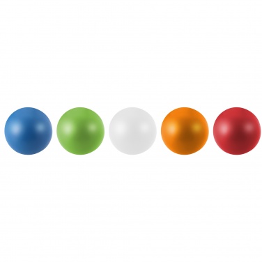 Logotrade mainoslahja tuotekuva: Cool-stressilelu, pyöreä, valkoinen