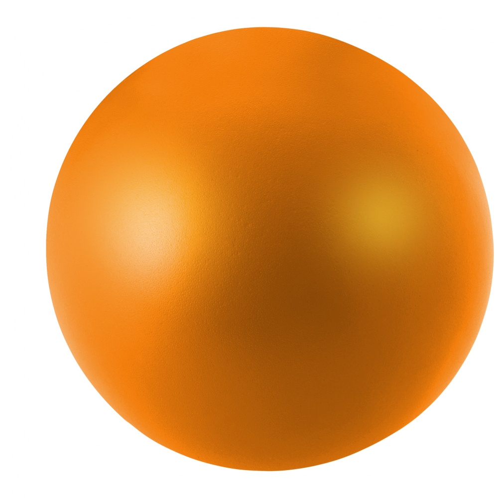 Logotrade liikelahja tuotekuva: Cool-stressilelu, pyöreä, oranssi
