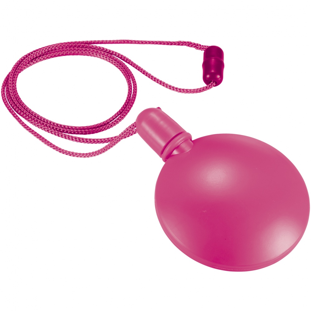 Logo trade liikelahjat mainoslahjat kuva: Blubber pyöreä saippuakuplapullo, pinkki
