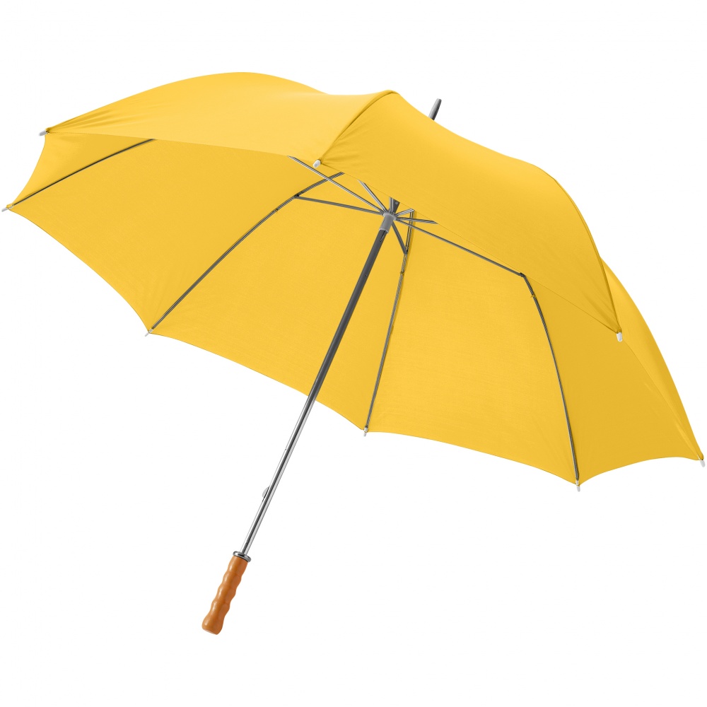 Logotrade liikelahja tuotekuva: 30" Karl golf sateenvarjo, keltainen