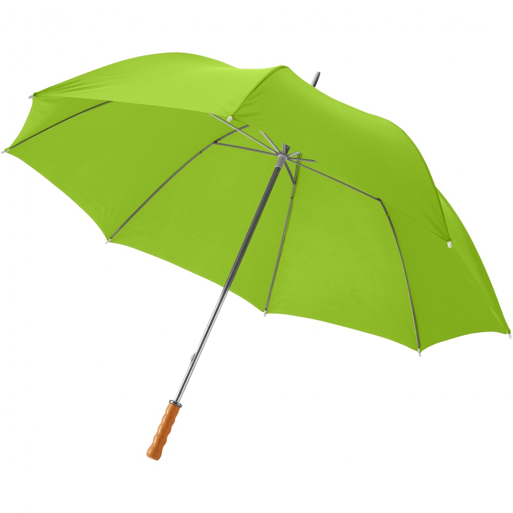 Logo trade liikelahja mainoslahja tuotekuva: 30" Karl golf sateenvarjo, lime green