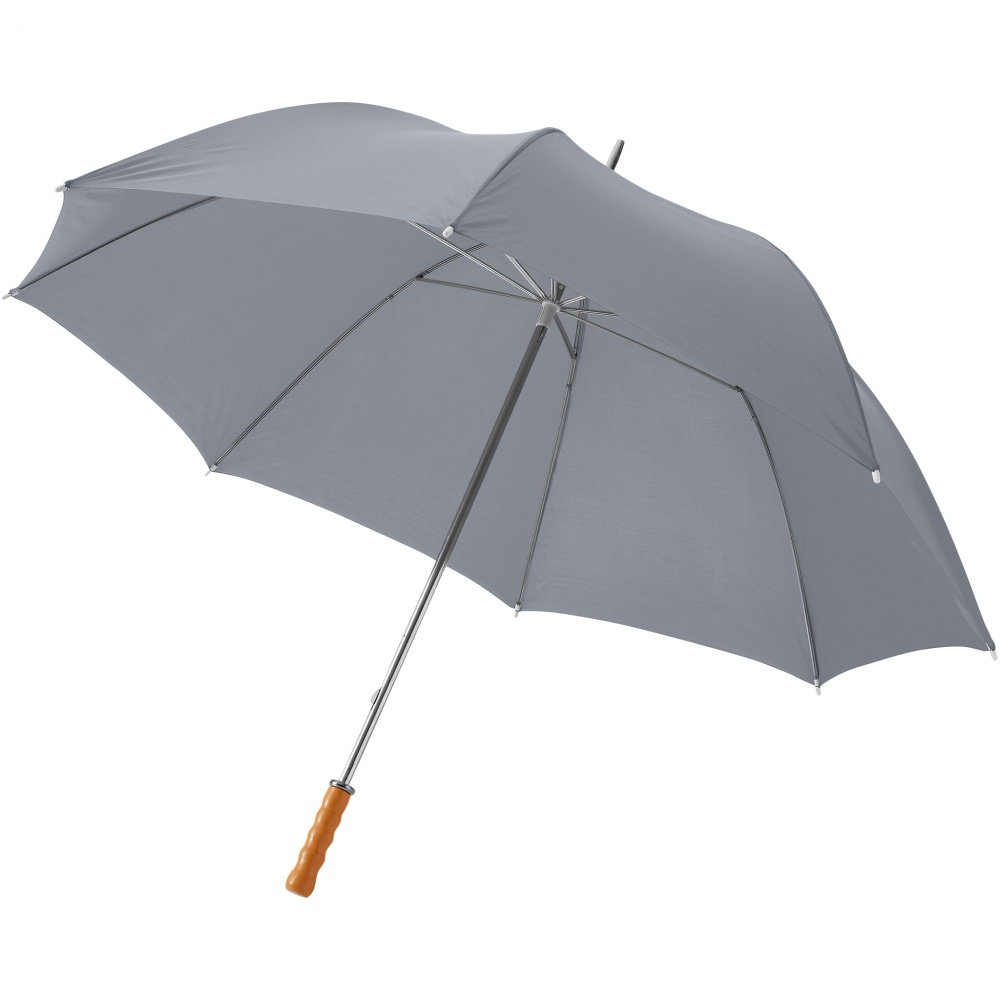Logo trade liikelahjat tuotekuva: 30" Karl golf sateenvarjo, harmaa