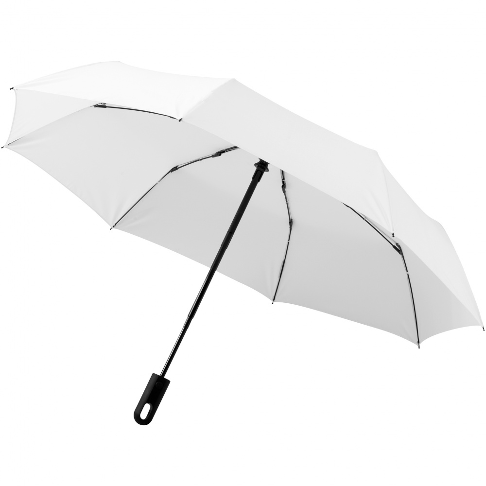 Logotrade mainoslahja ja liikelahja kuva: 21,5" 3-osainen Traveler-sateenvarjo, valkoinen