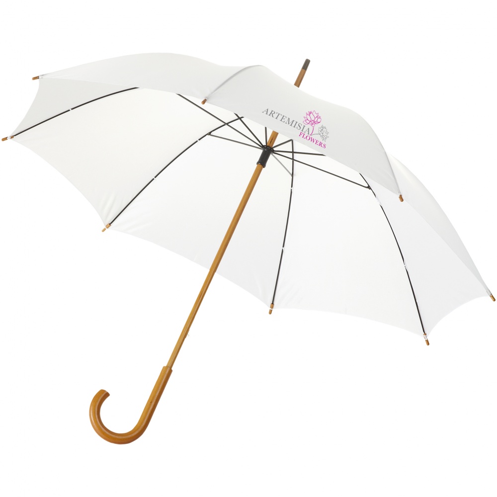 Logotrade mainoslahjat ja liikelahjat tuotekuva: 23" Jova klassinen sateenvarjo, valkoinen
