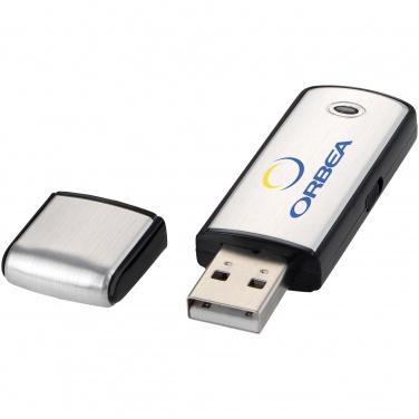 Logo trade liikelahja mainoslahja tuotekuva: Neliönmuotoinen USB-tikku, 2 GB