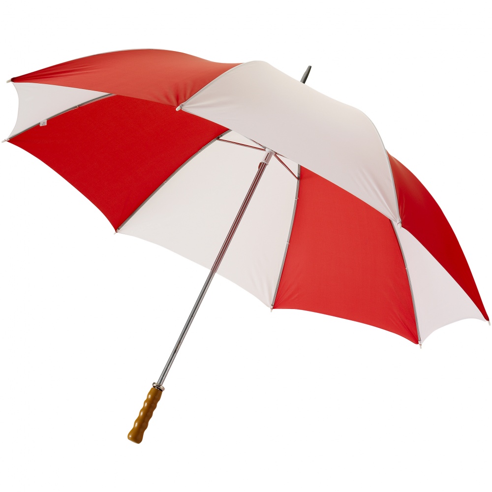 Logo trade mainostuote kuva: 30" Karl golf sateenvarjo, punainen/valkoinen
