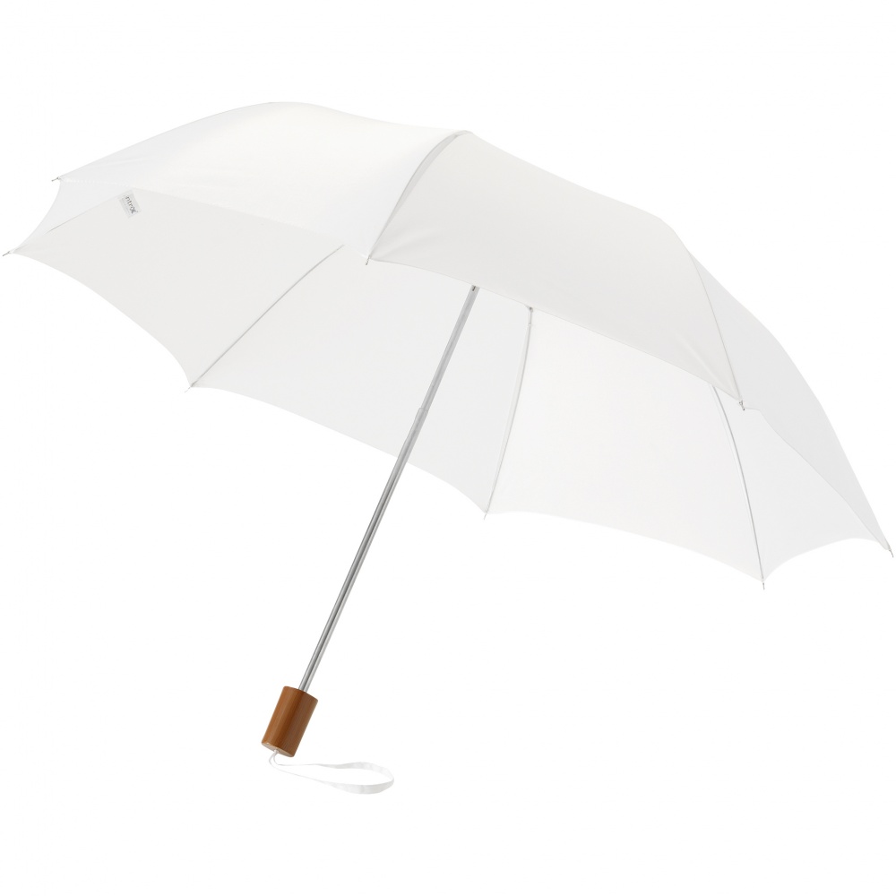 Logo trade mainoslahja kuva: 20" Oho 2-osainen sateenvarjo, valkoinen