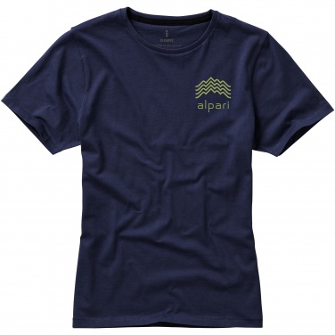 Logotrade liikelahja tuotekuva: Nanaimo T-paita, lyhythihainen, naisten, tummansininen