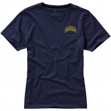 Logo trade liikelahjat tuotekuva: Nanaimo T-paita, lyhythihainen, naisten, tummansininen
