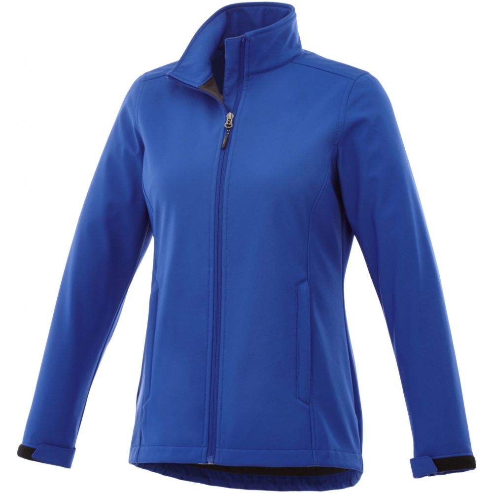 Logotrade mainoslahja tuotekuva: Maxson softshell -takki, naisten, sininen