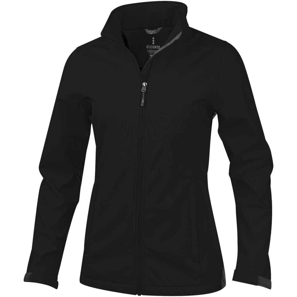 Logotrade mainostuote tuotekuva: Maxson softshell-takki, naisten, musta